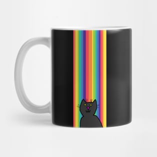 Kitty Cat at the End of the Rainbow Mug